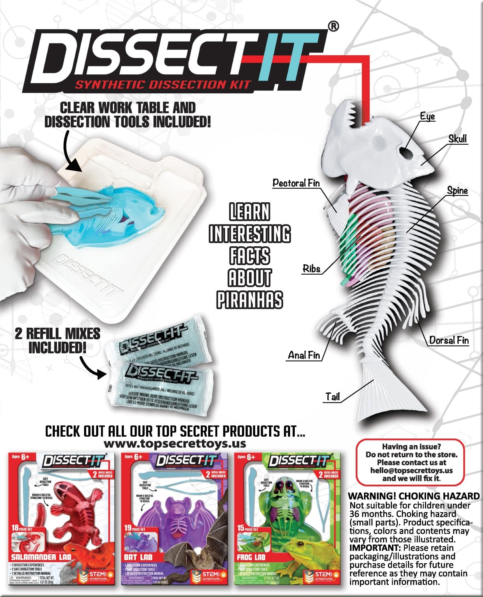 Dissect - It® Piranha Lab Kids Stemcell Science Shop