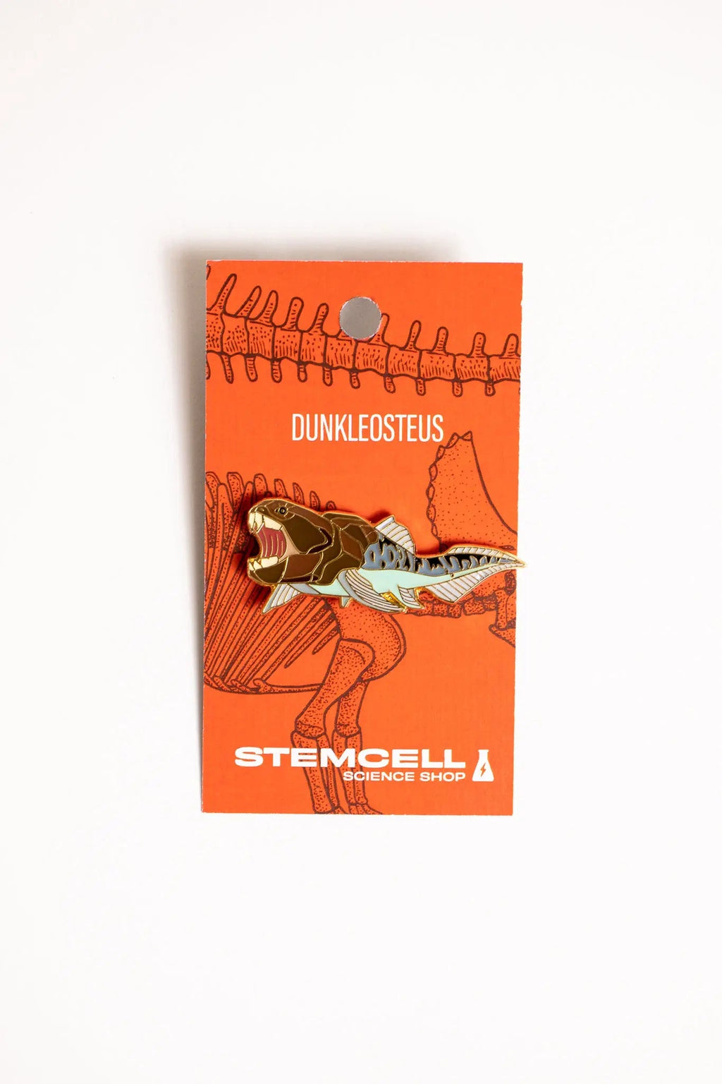 Dunkleosteus Enamel Pin (Dunkleosteus terrelli), Default Title at Stemcell Science Shop