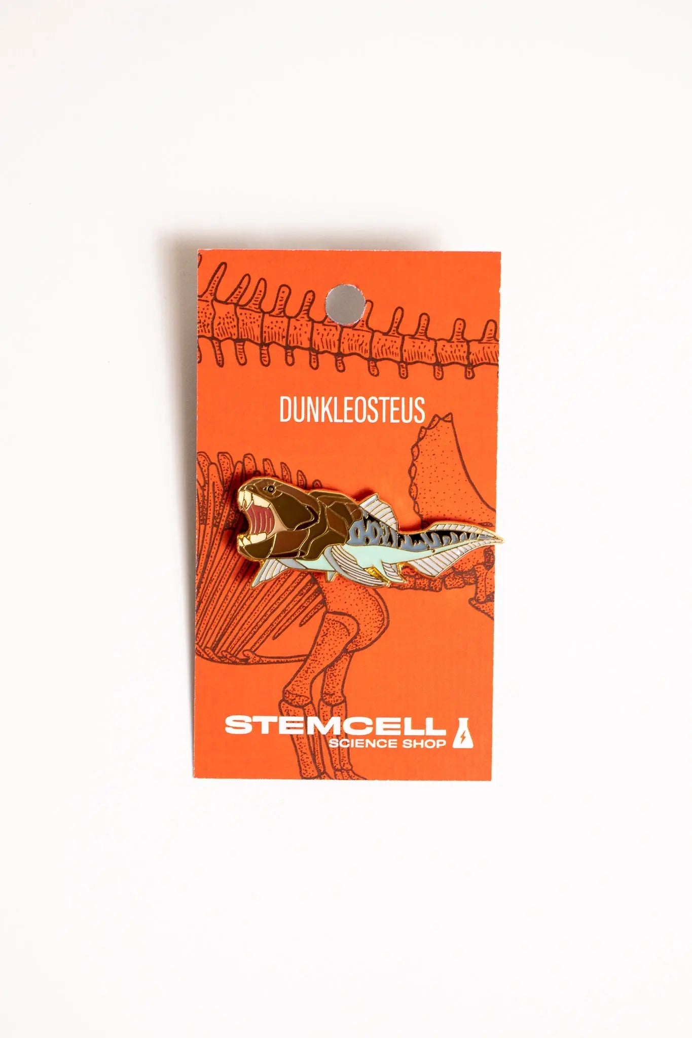 Dunkleosteus Enamel Pin (Dunkleosteus terrelli), Default Title at Stemcell Science Shop