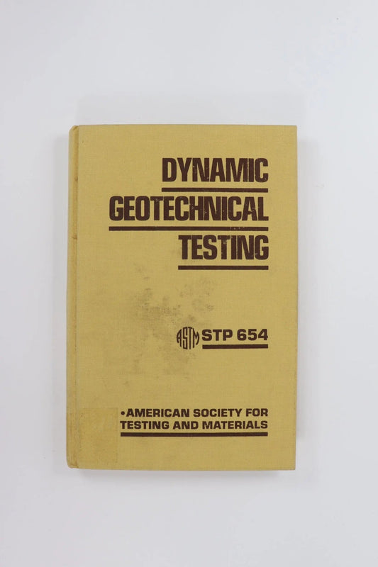 Dynamic Geotechnical Testing Books Stemcell Science Shop