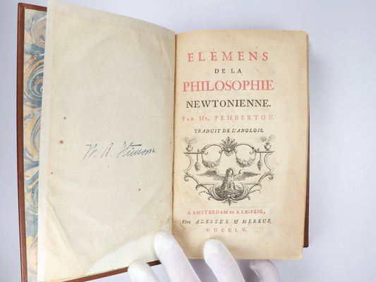 Elements of Newtonian Philosophy (French Translation), First Edition 1755, Default Title at Stemcell Science Shop