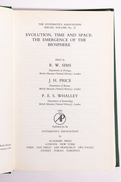 Evolution, Time, and Space: The Emergence of the Biosphere Books Stemcell Science Shop