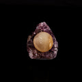 Fluorite ball on Amethyst Natural Mineral Specimen # B 6131