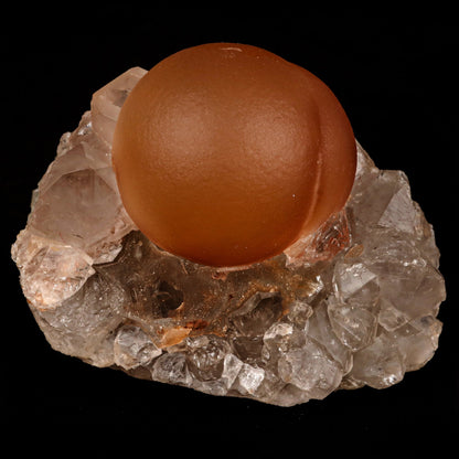 Fluorite ball on MM Quartz Natural Mineral Specimen # B 5362