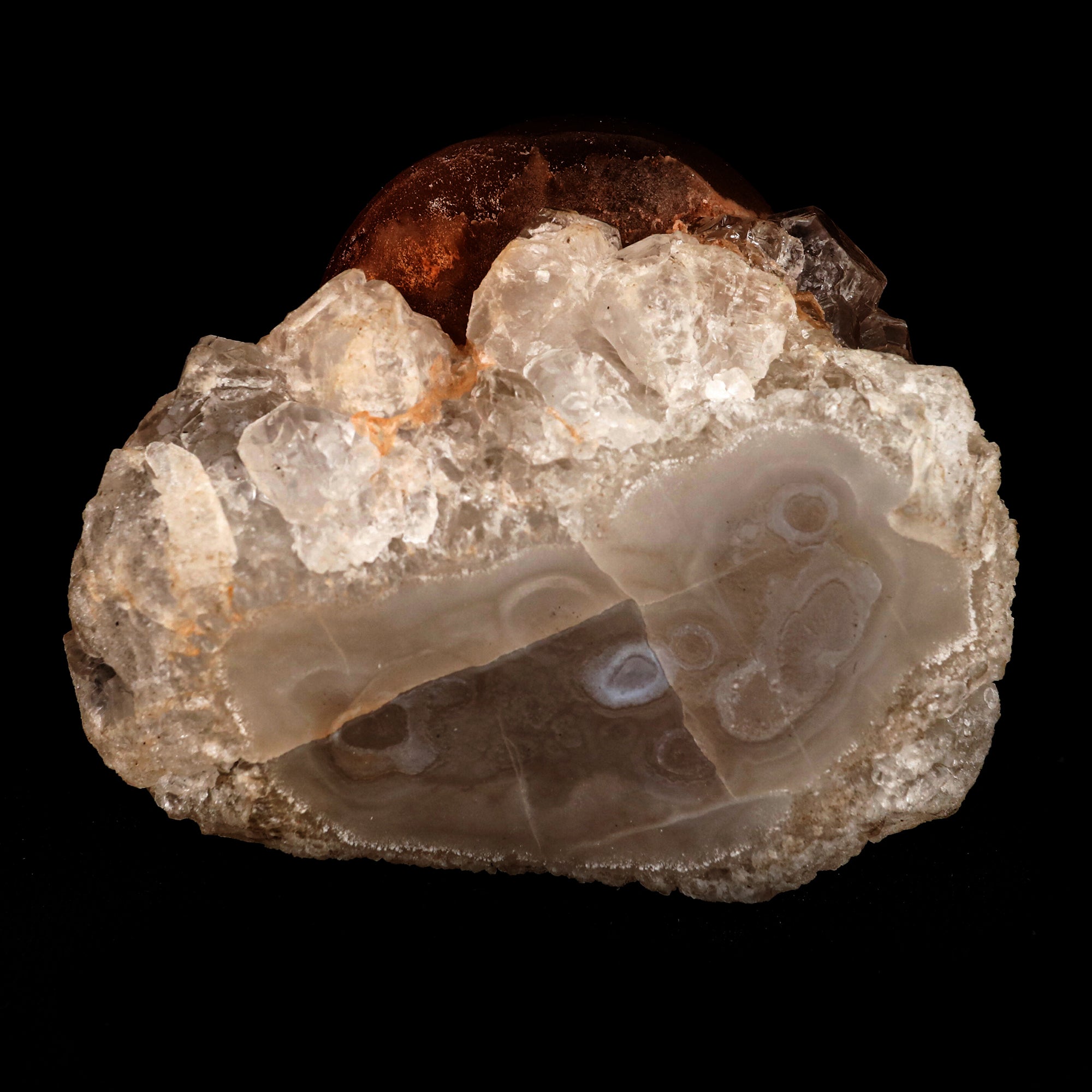 Fluorite ball on MM Quartz Natural Mineral Specimen # B 5362