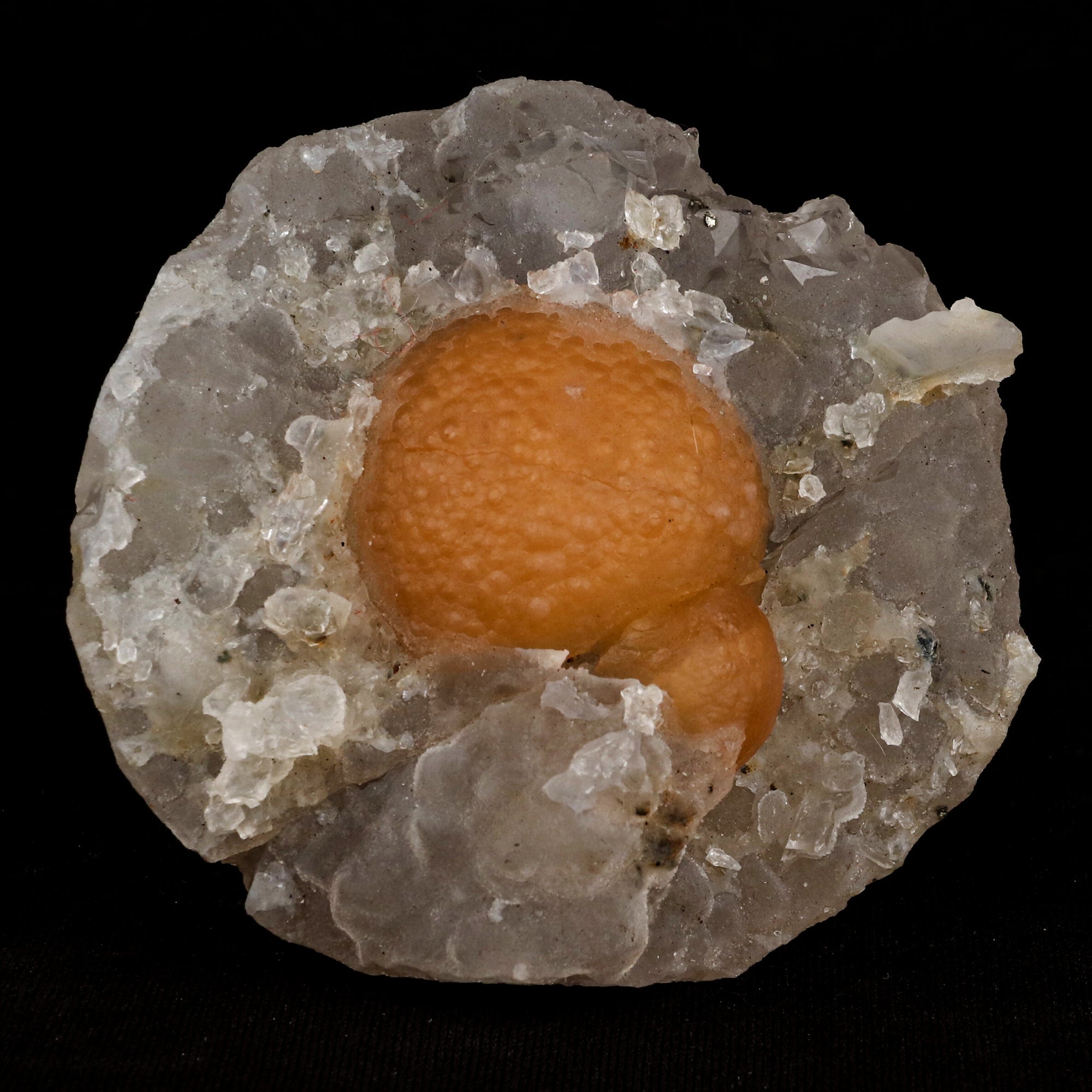 Fluorite ball on MM Quartz Natural Mineral Specimen # B 5372