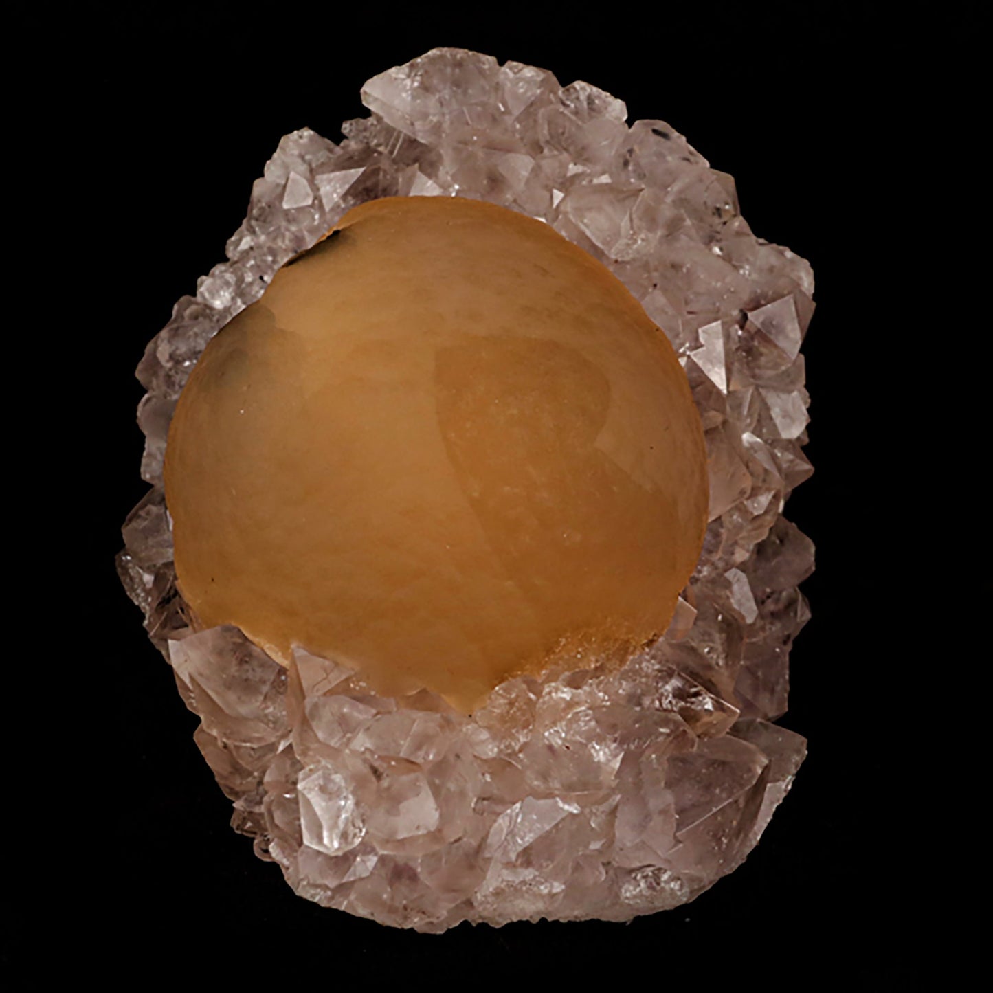 Fluorite ball on MM Quartz Natural Mineral Specimen # B 5392
