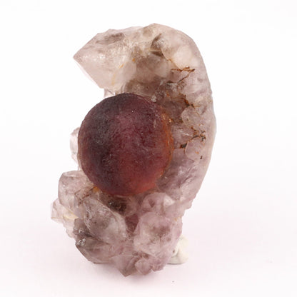 Fluorite Ball Violet Color on Amethyst Very Rare Natural Mineral Specimen, Default Title at Stemcell Science Shop