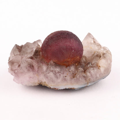 Fluorite Ball Violet Color on Amethyst Very Rare Natural Mineral Specimen, Default Title at Stemcell Science Shop