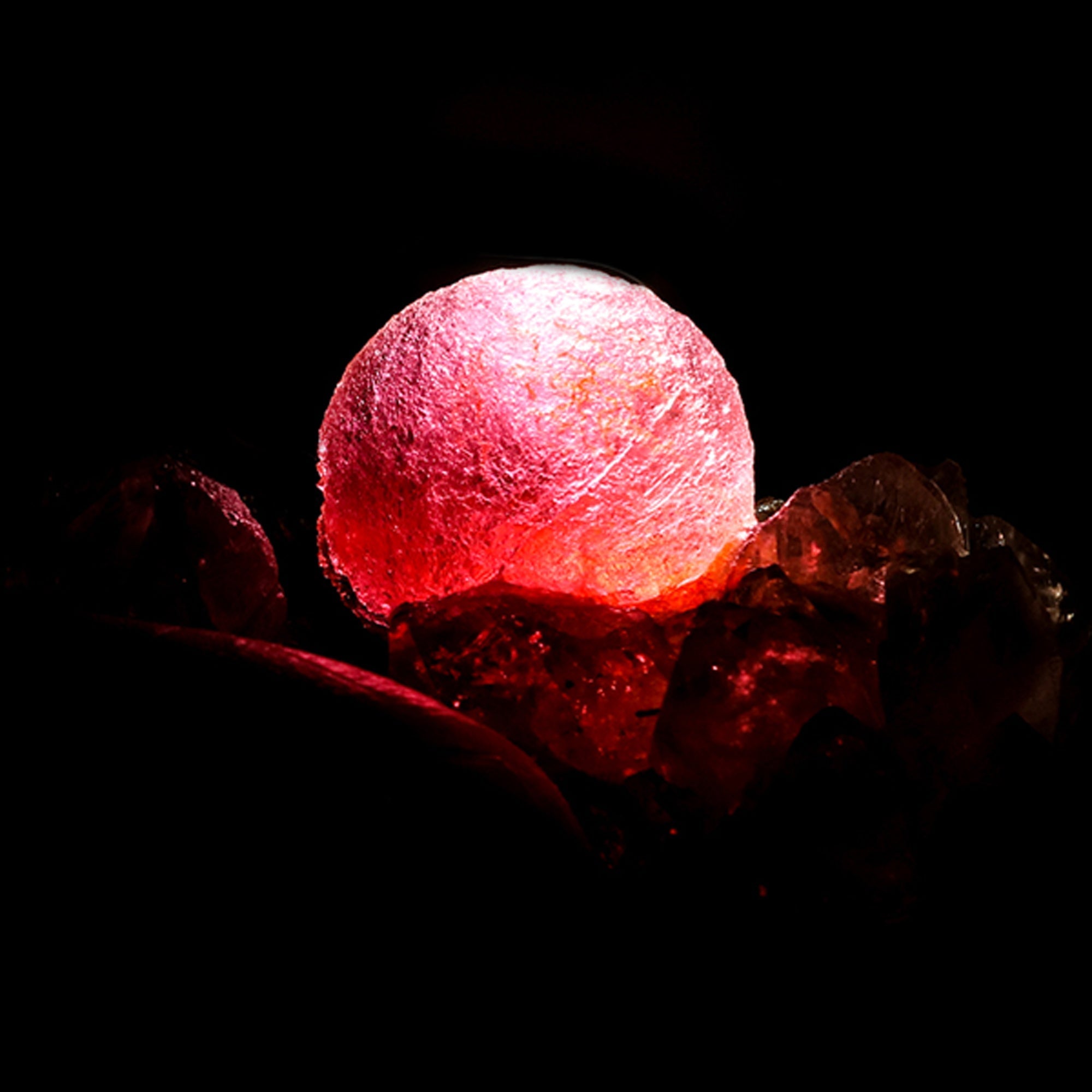 Fluorite Ball Violet Color on Amethyst Very Rare Natural Mineral Specimen, Default Title at Stemcell Science Shop