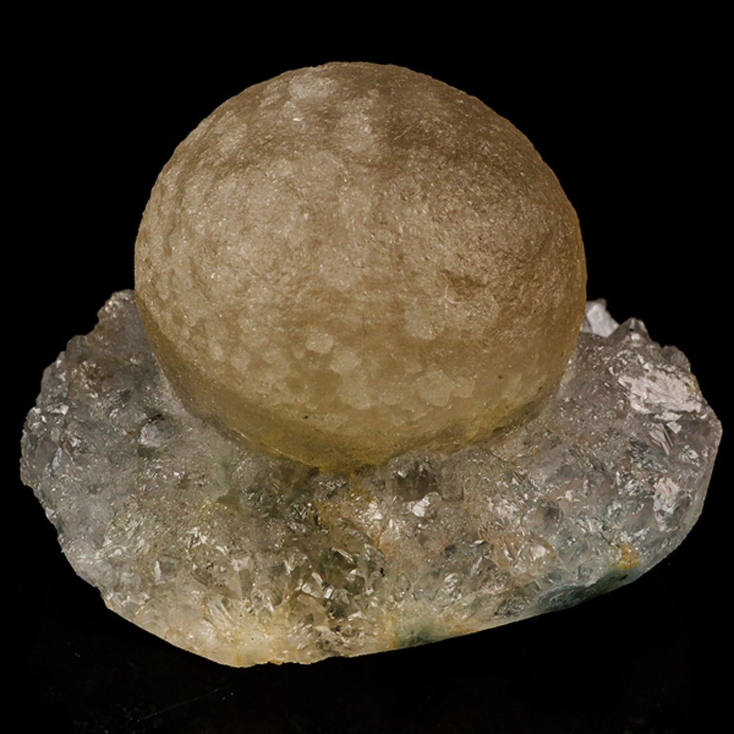 Fluorite balls on MM Quartz Natural Mineral Specimen # B 5935