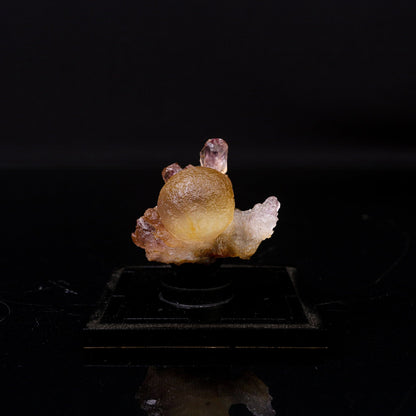 Fluorite Botryoidalon on Amethyst Natural Mineral Specimen # B 6719
