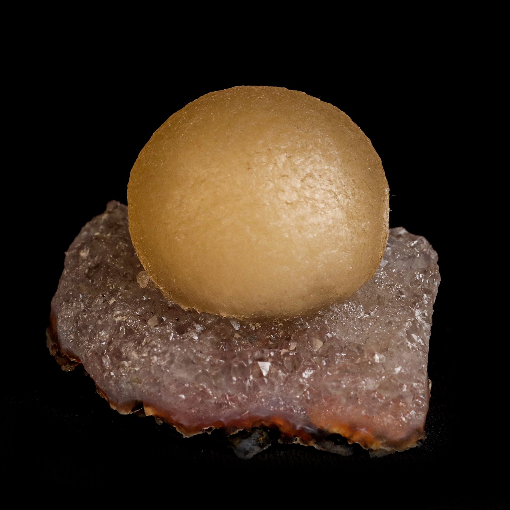 Fluorite  Botryoidal on Quartz Natural Mineral Specimen  # B 5039