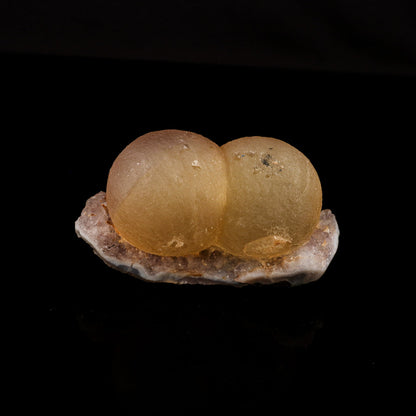 Fluorite Dual Ball on Amethyst Very Rare Natural Mineral Specimen # B 6099