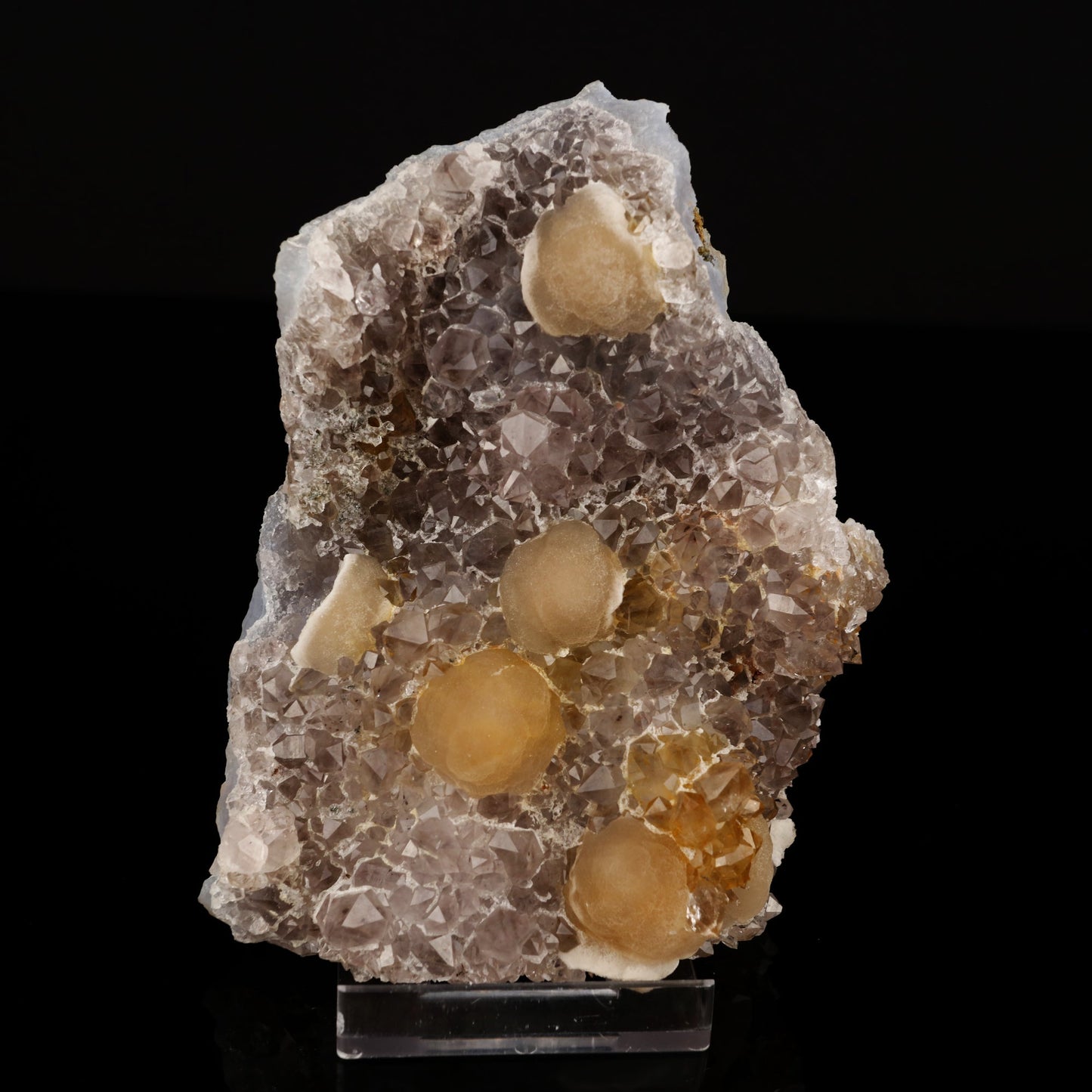Fluorite on Amethyst Natural Mineral Specimen # B 5606