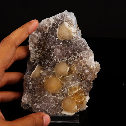 Fluorite on Amethyst Natural Mineral Specimen # B 5606