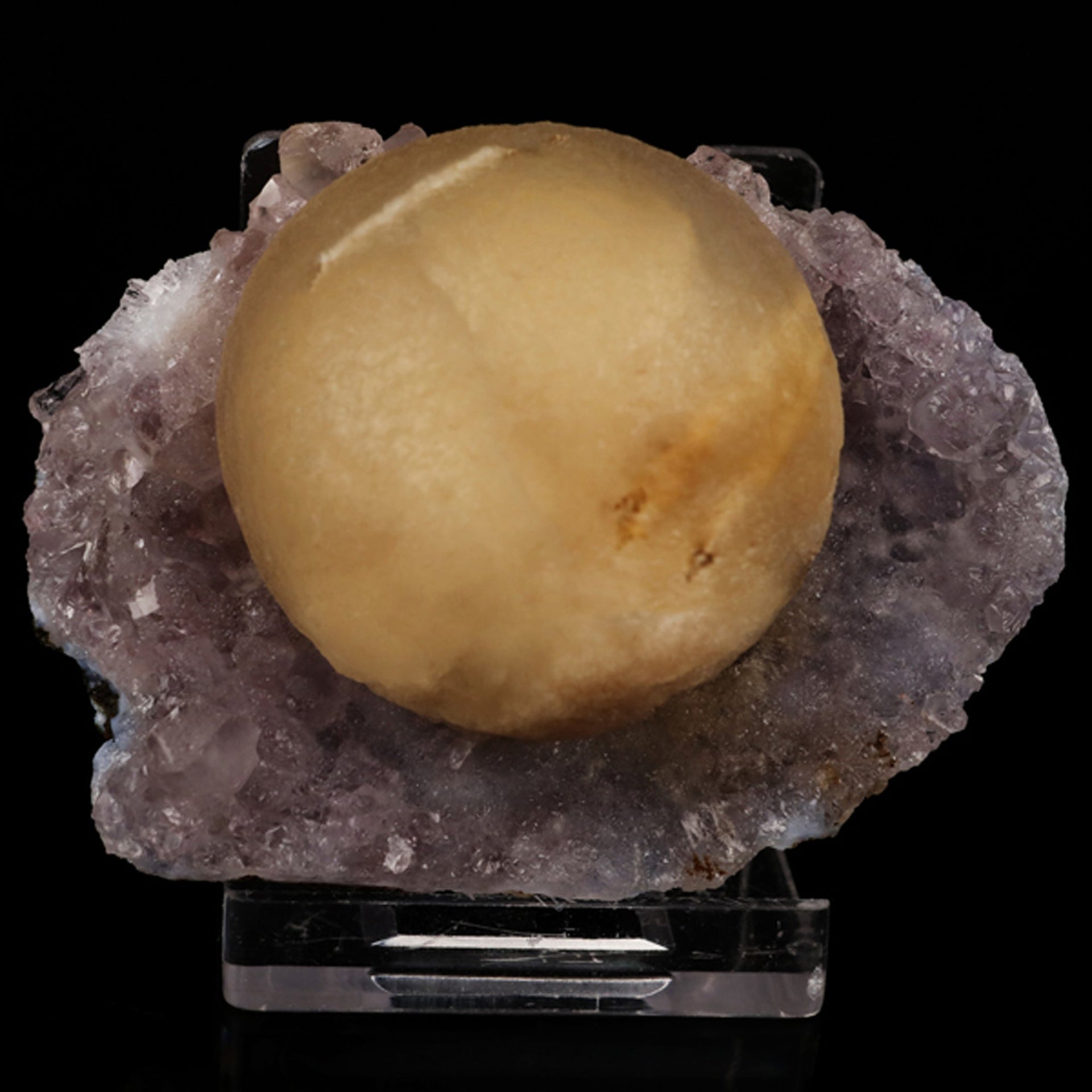 Fluorite on Amethyst Natural Mineral Specimen # B 5621