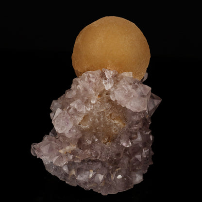 Fluorite on Amethyst Natural Mineral Specimen # B 5639