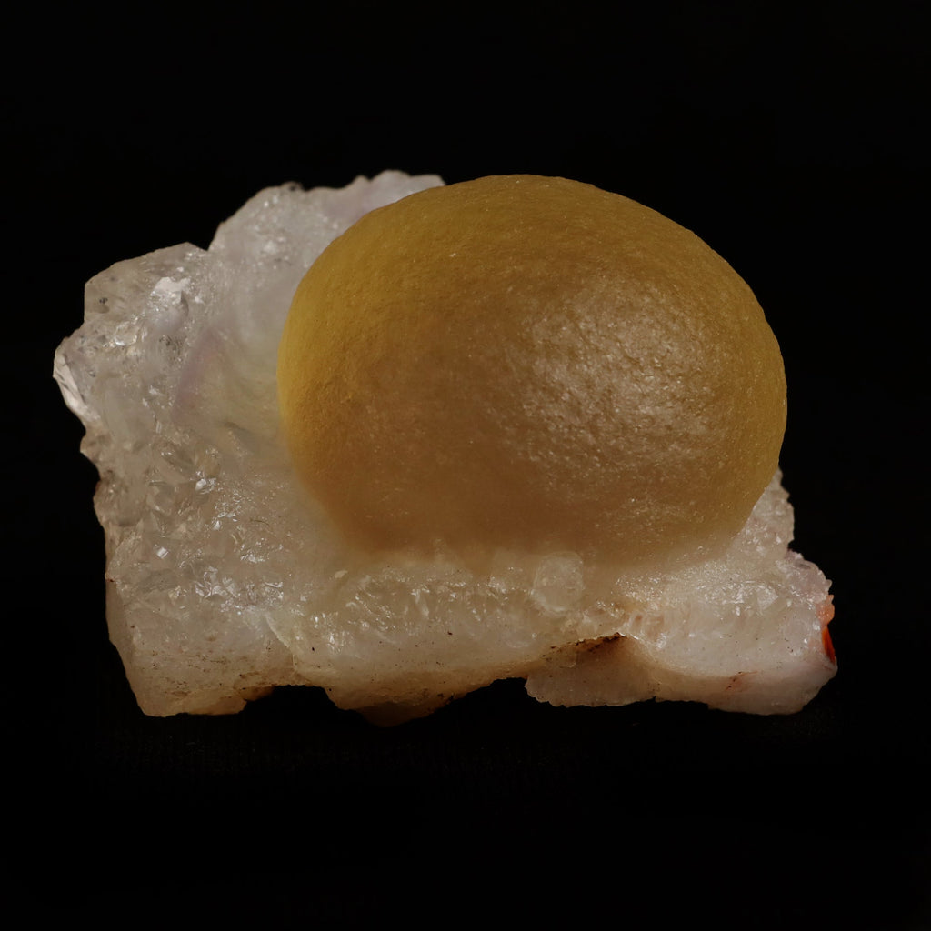 Fluorite (rare botryoidal) on Quartz  Natural Mineral Specimen  # B 5031