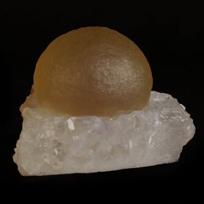 Fluorite (rare botryoidal) on Quartz  Natural Mineral Specimen  # B 5031