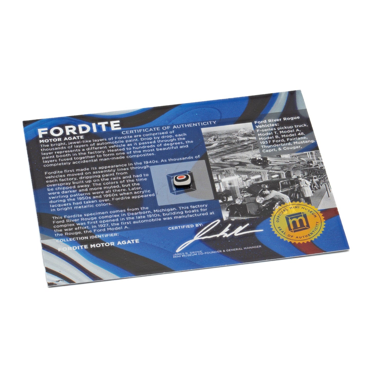 Fordite - Display Card