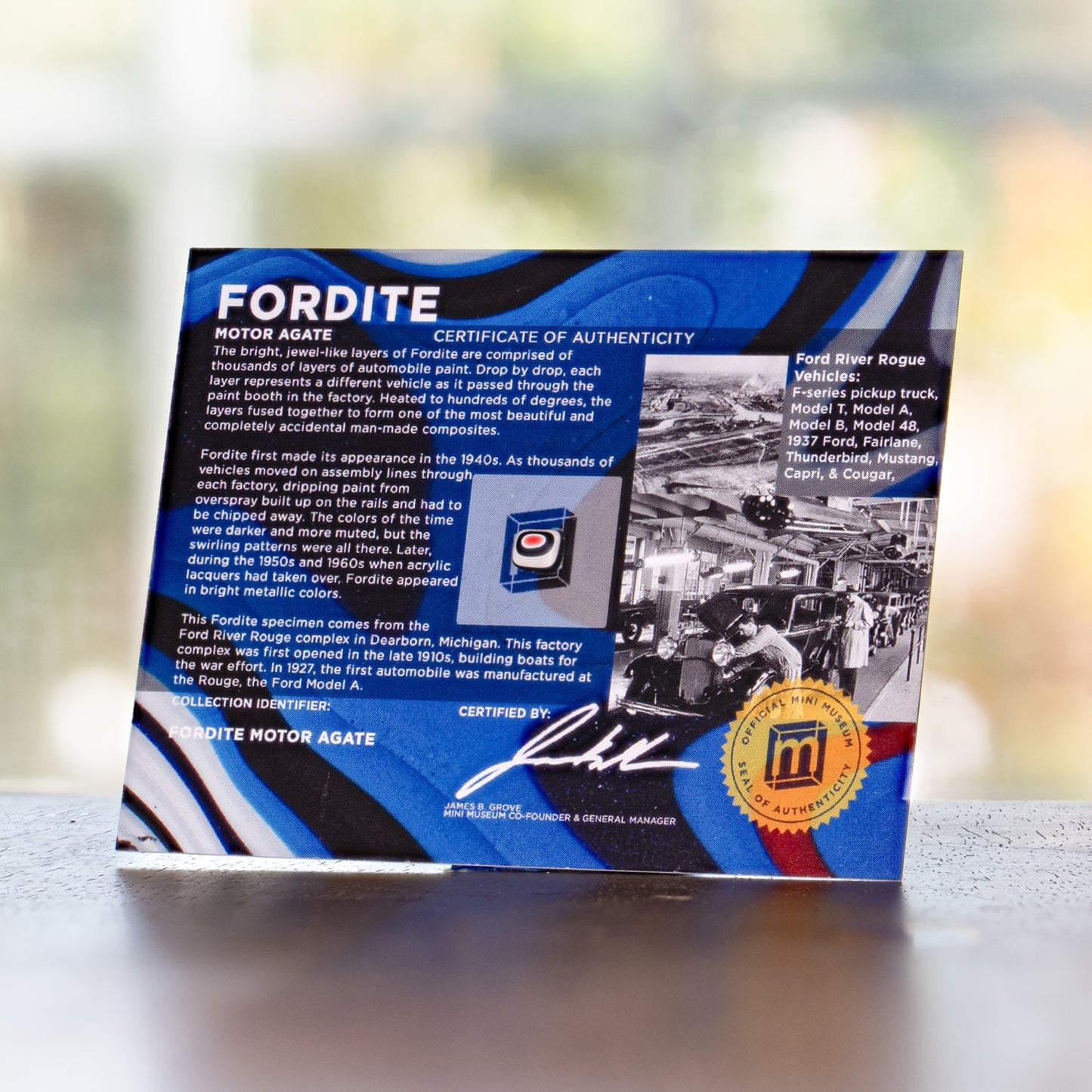 Fordite - Display Card