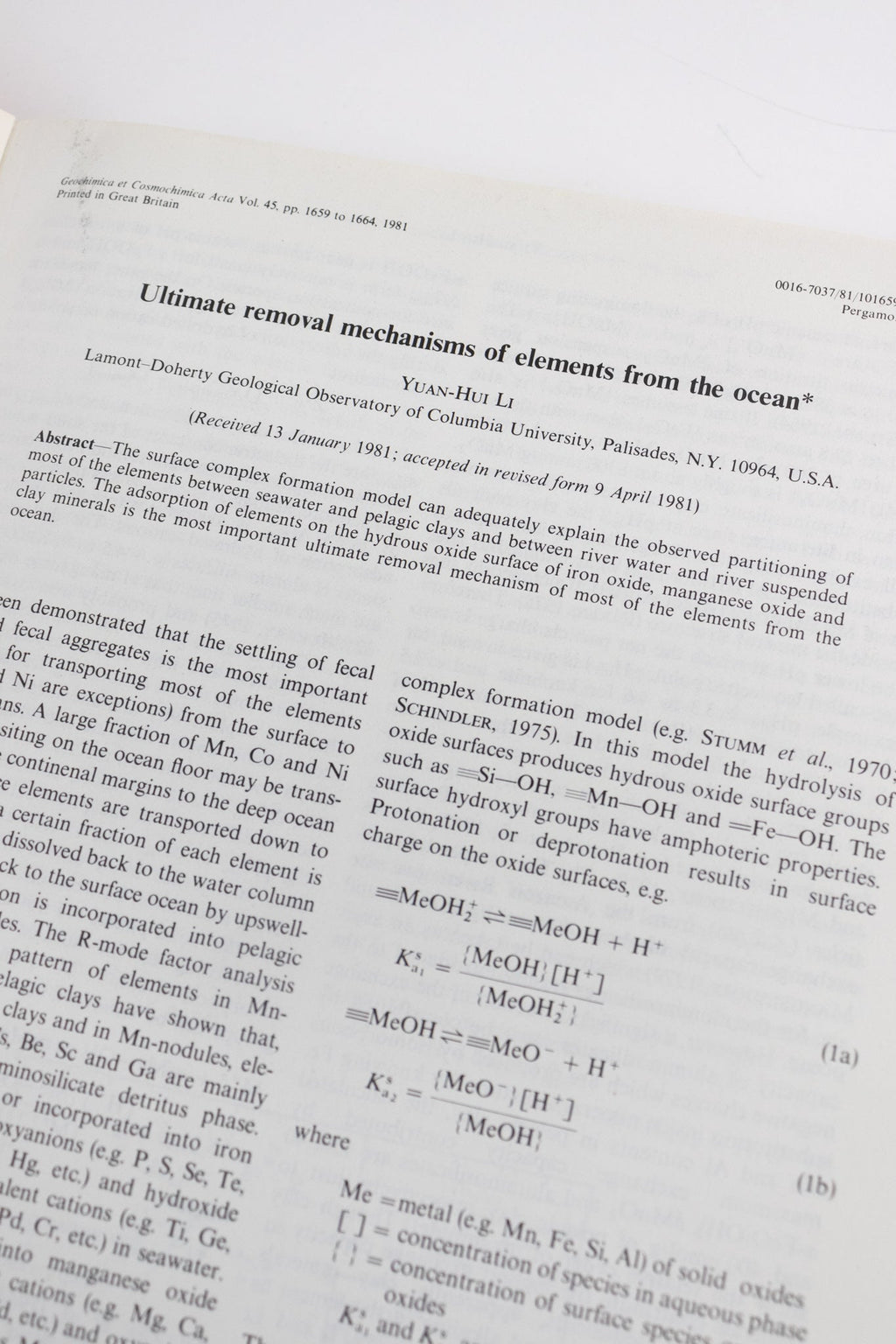 Geochimica et Cosmochimica Acta Journals, Vol. 43 (1979) All 12 issues at Stemcell Science Shop