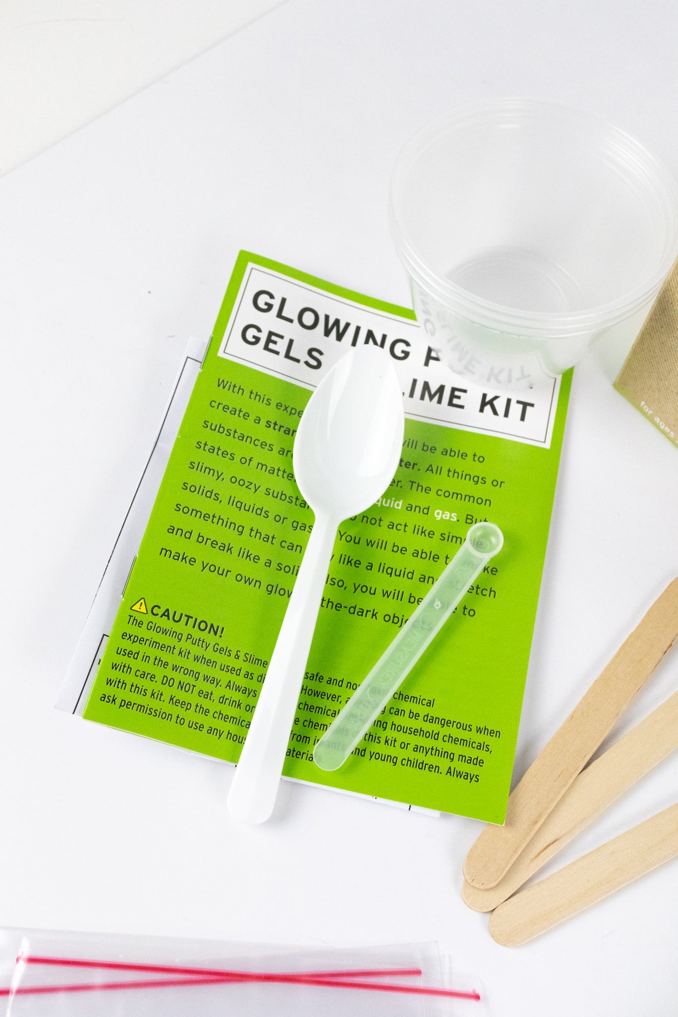 Glowing Putty Gels and Slime Kit Laboratory Stemcell Science Shop