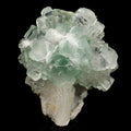 Green Apophyllite Disco Ball with Stilbite Natural Mineral Specimen # B 6535