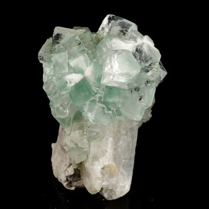 Green Apophyllite Disco Ball with Stilbite Natural Mineral Specimen # B 6535