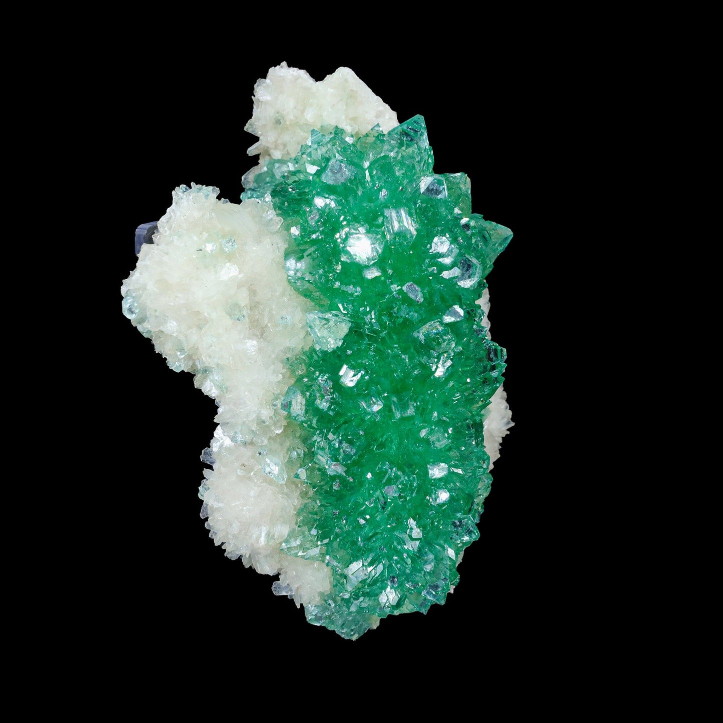 Green Apophyllite sharp terminated Natural Mineral Specimen USA # B 7049