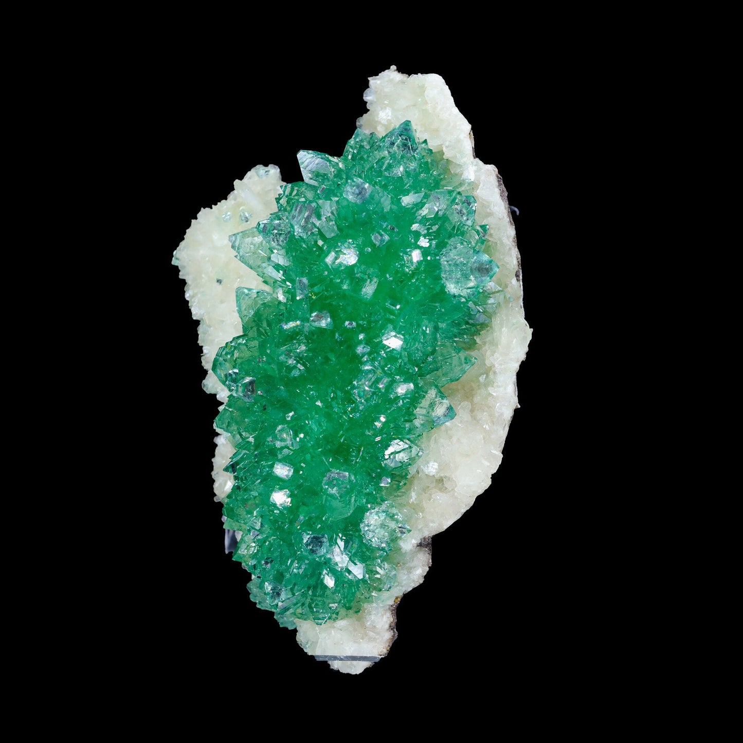 Green Apophyllite sharp terminated Natural Mineral Specimen USA # B 7049