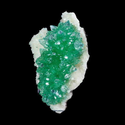 Green Apophyllite sharp terminated Natural Mineral Specimen USA # B 7049
