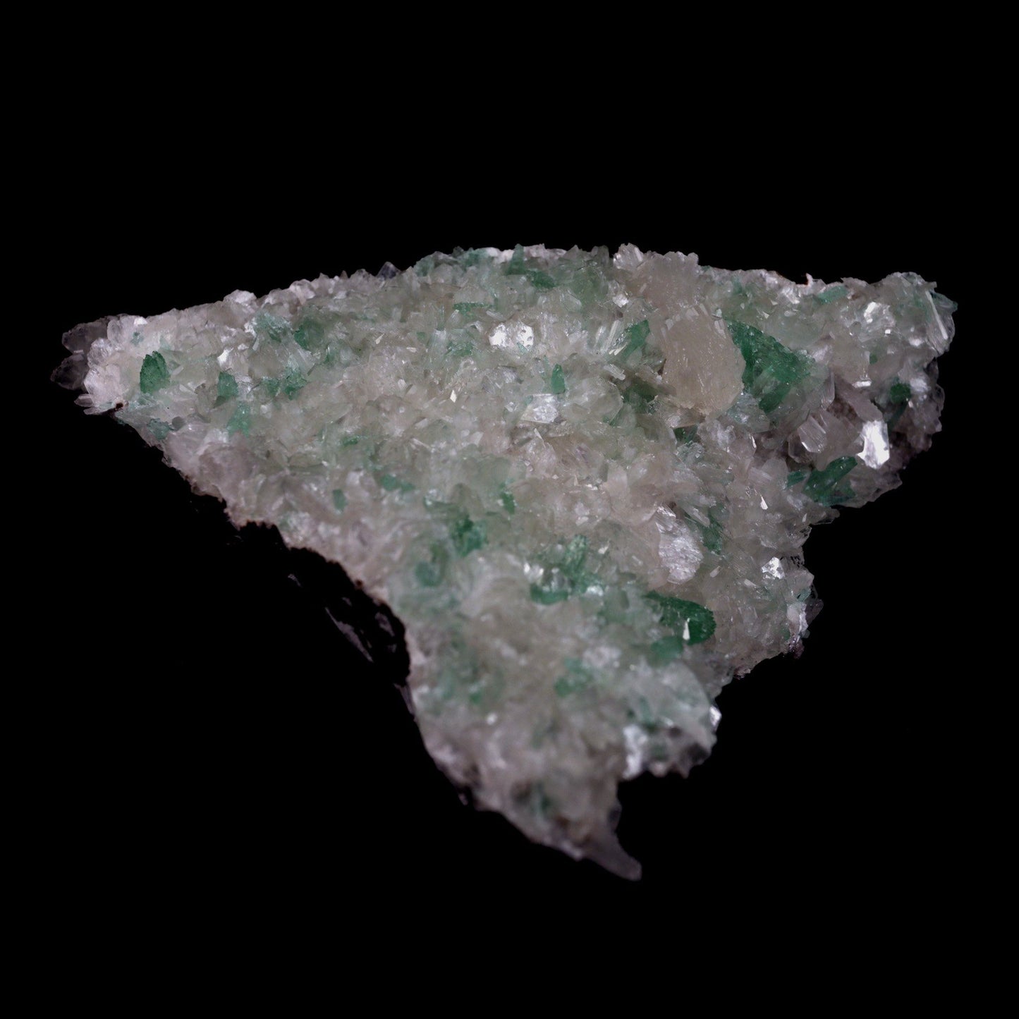 Green Apophyllite with Stilbite big Cluster Natural Mineral Specimen  # B 4769