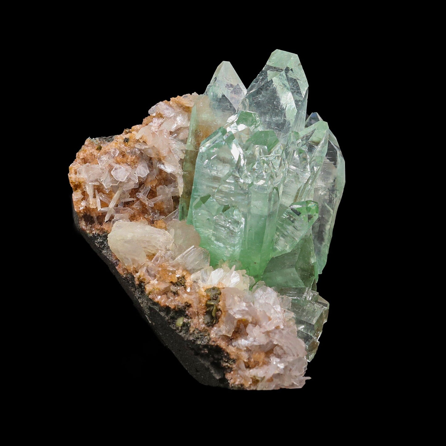 Green Apophyllite with Stilbite Natural Mineral Specimen, Default Title at Stemcell Science Shop