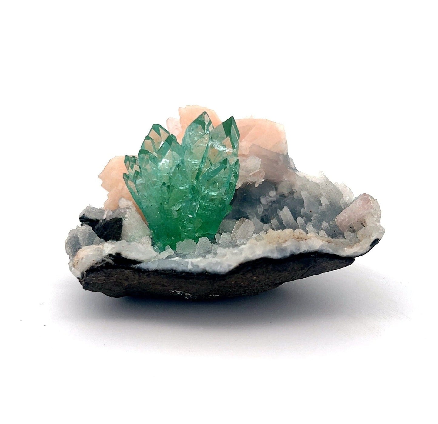 Green Apophyllite with Stilbite Natural Mineral Specimen, Default Title at Stemcell Science Shop