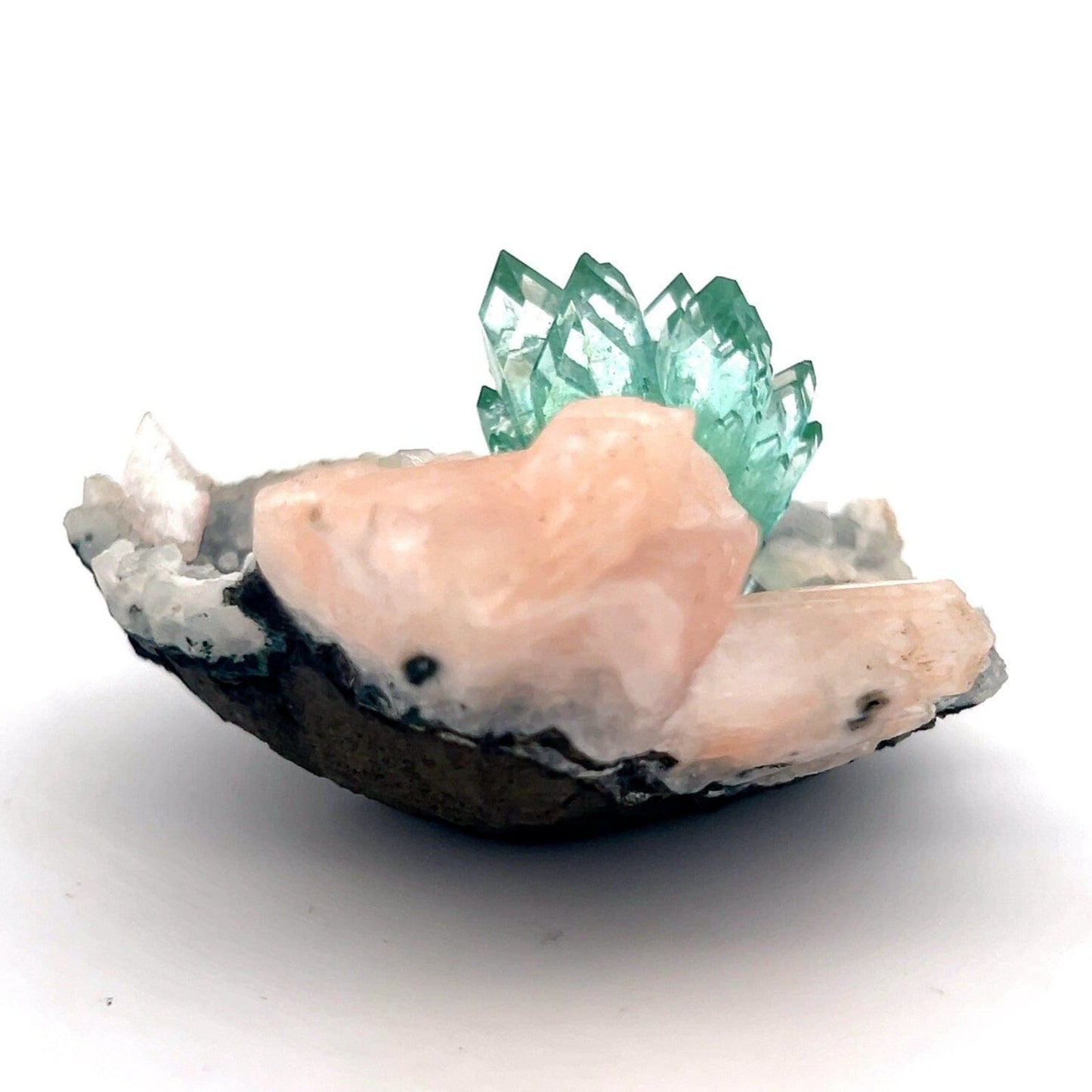 Green Apophyllite with Stilbite Natural Mineral Specimen, Default Title at Stemcell Science Shop