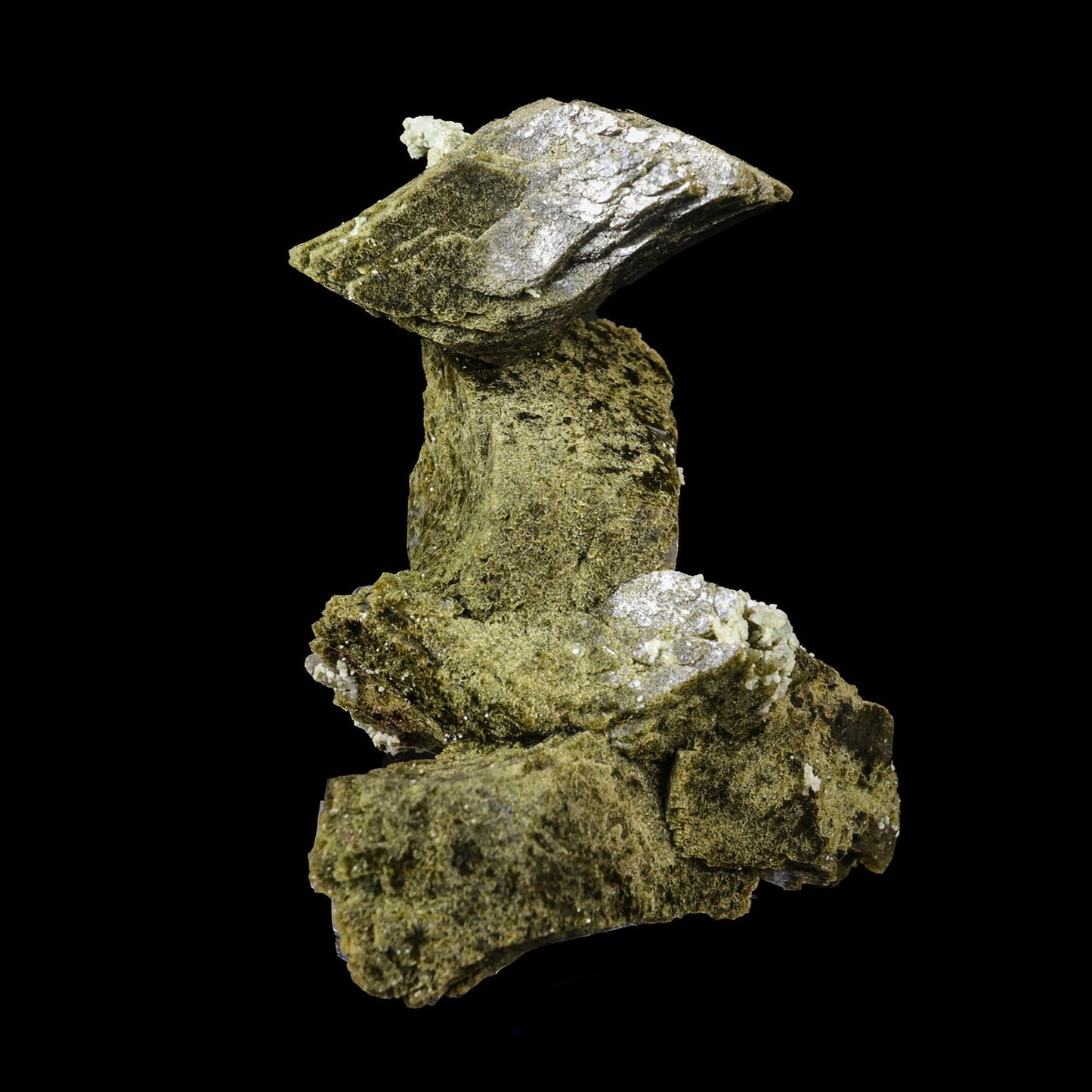 Green Heulandite Natural Mineral Specimen USA  # B 7015