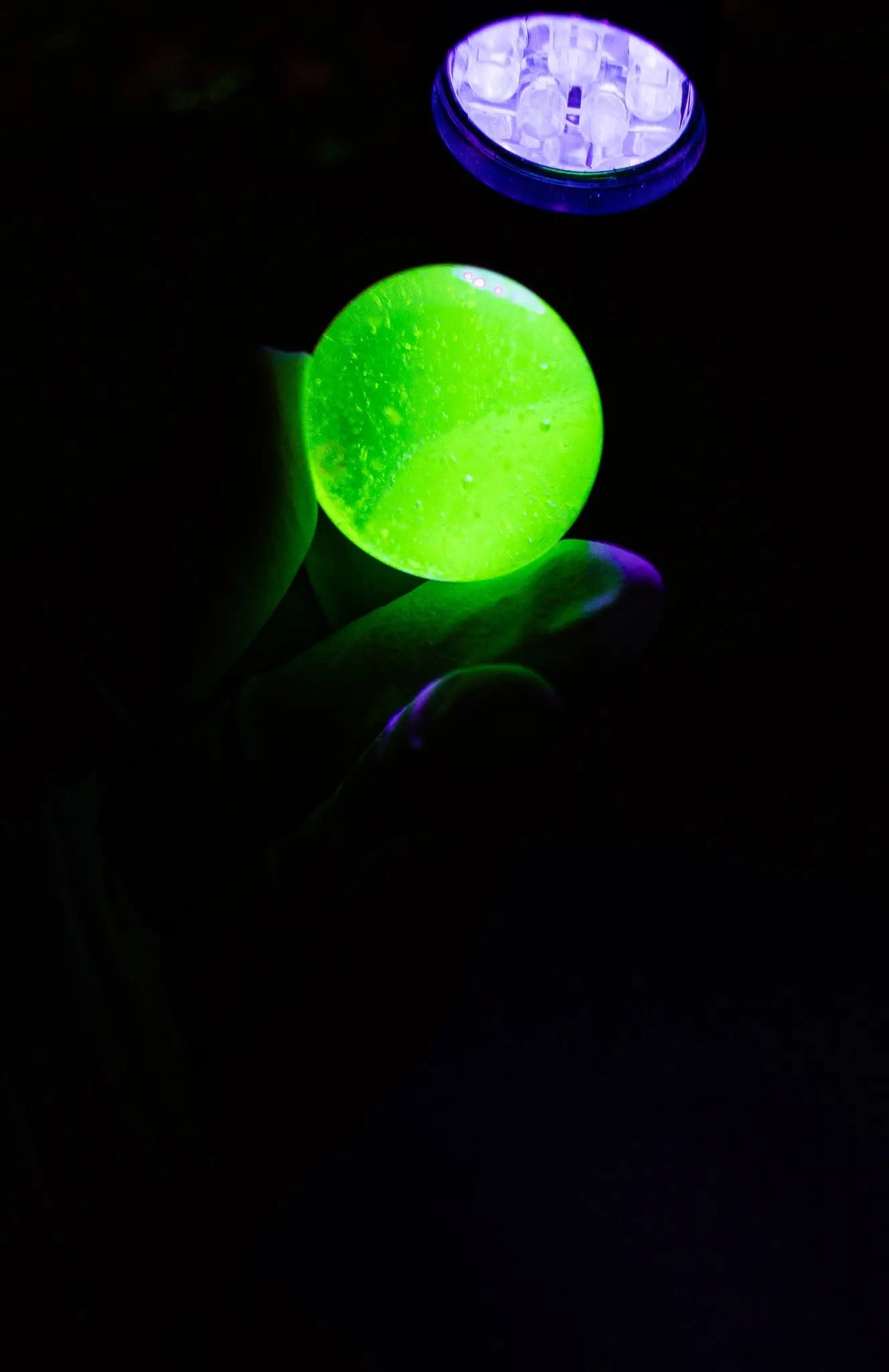 Green Uranium Glass Ball Historic Artifacts Stemcell Science Shop