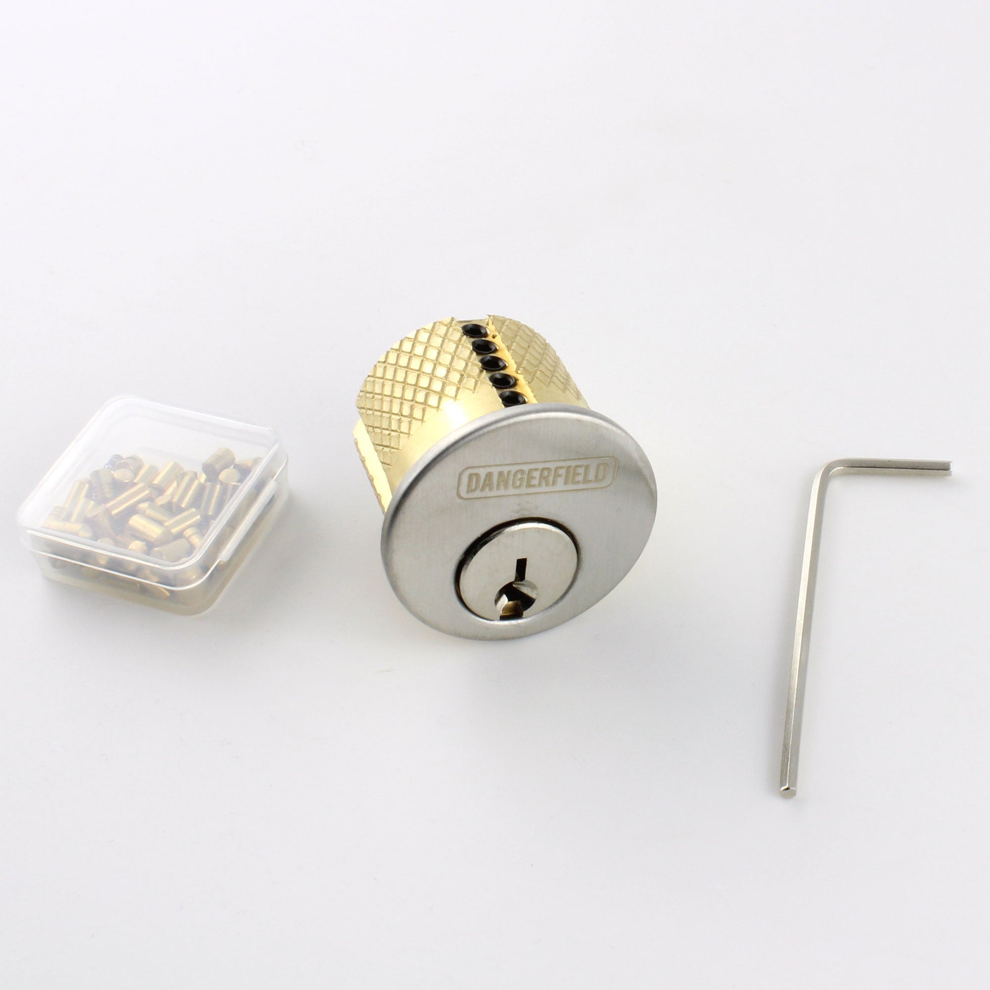 Dangerfield Repinnable Practice Lock Kit + Pins, Springs, Stoppers, Hex Allen Key