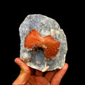 Heulandite Bow on Chalcedony Matrix Natural Mineral Specimen # DK185