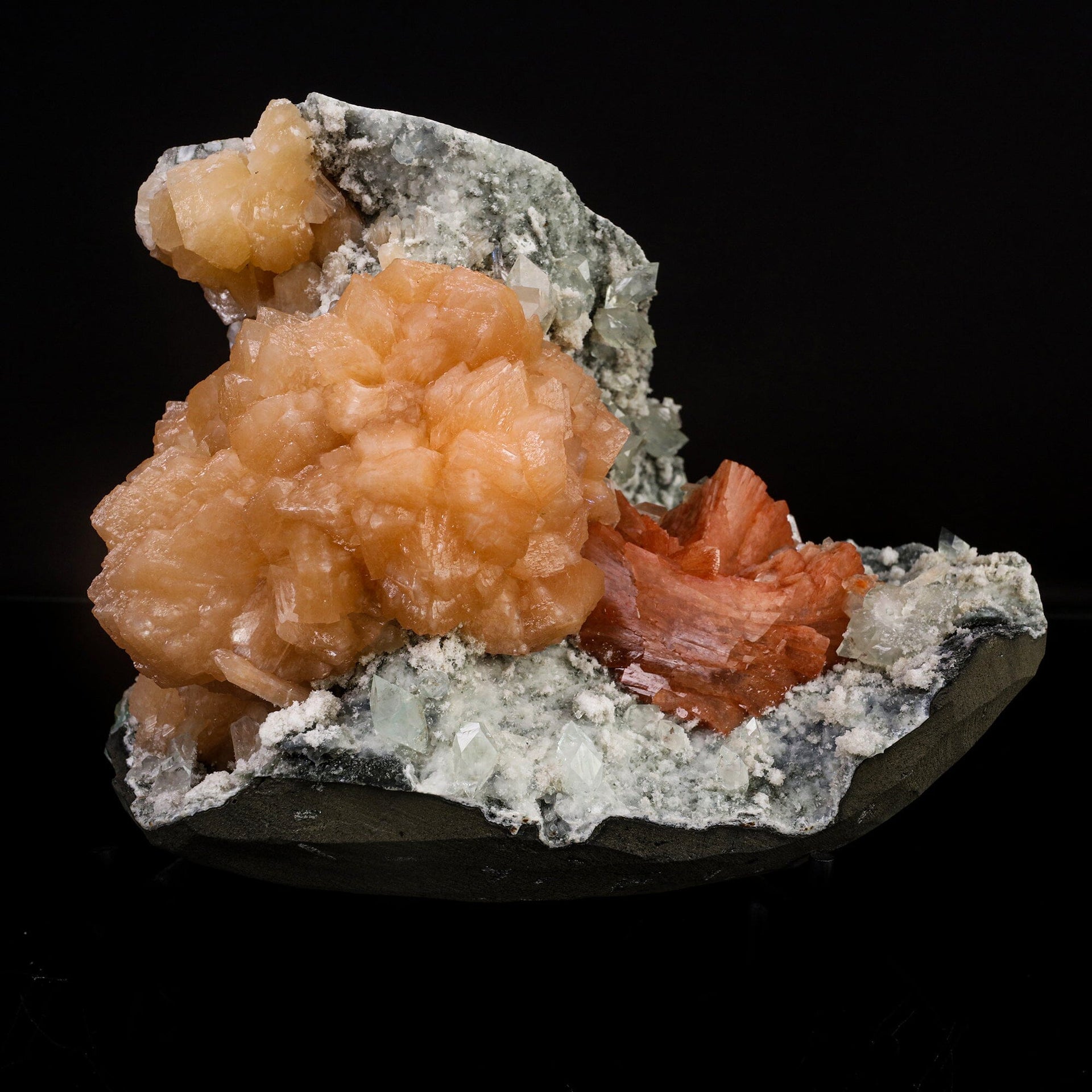 Heulandite Bow with Stilbite Natural Mineral Specimen # B 6723