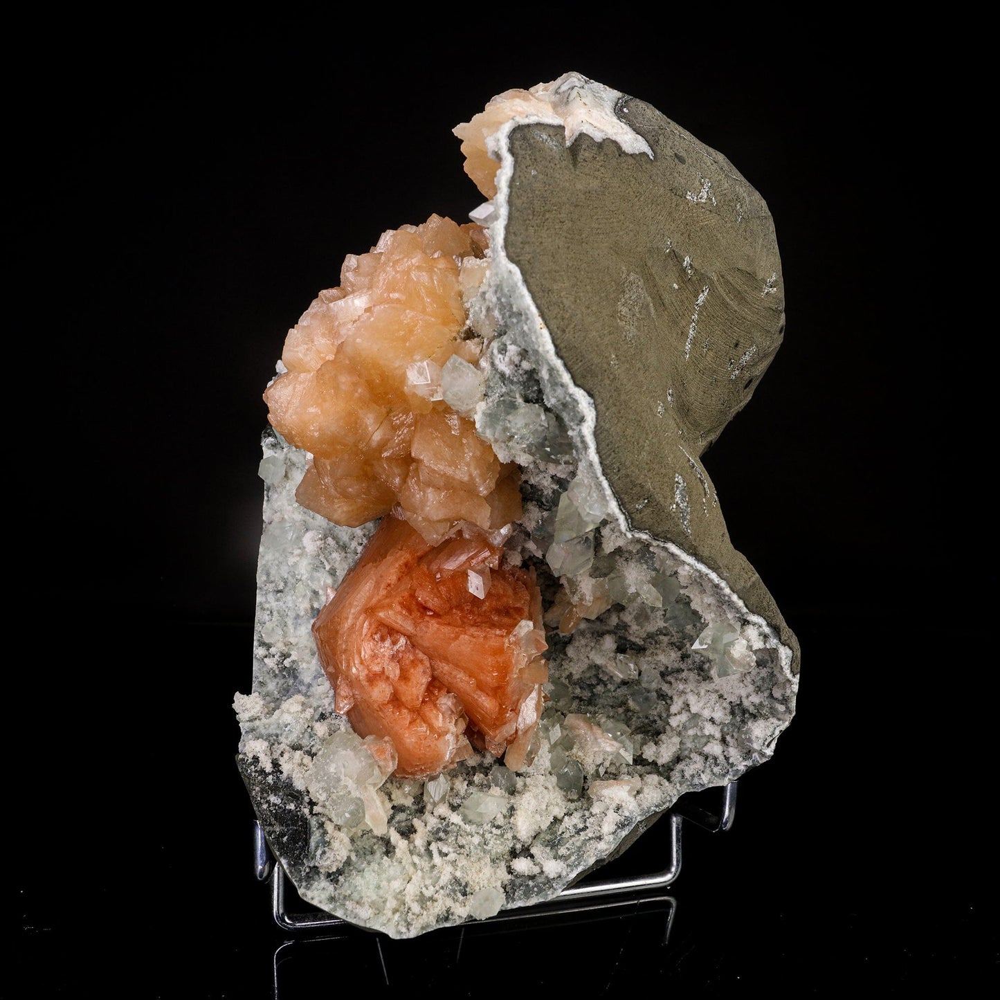 Heulandite Bow with Stilbite Natural Mineral Specimen # B 6723