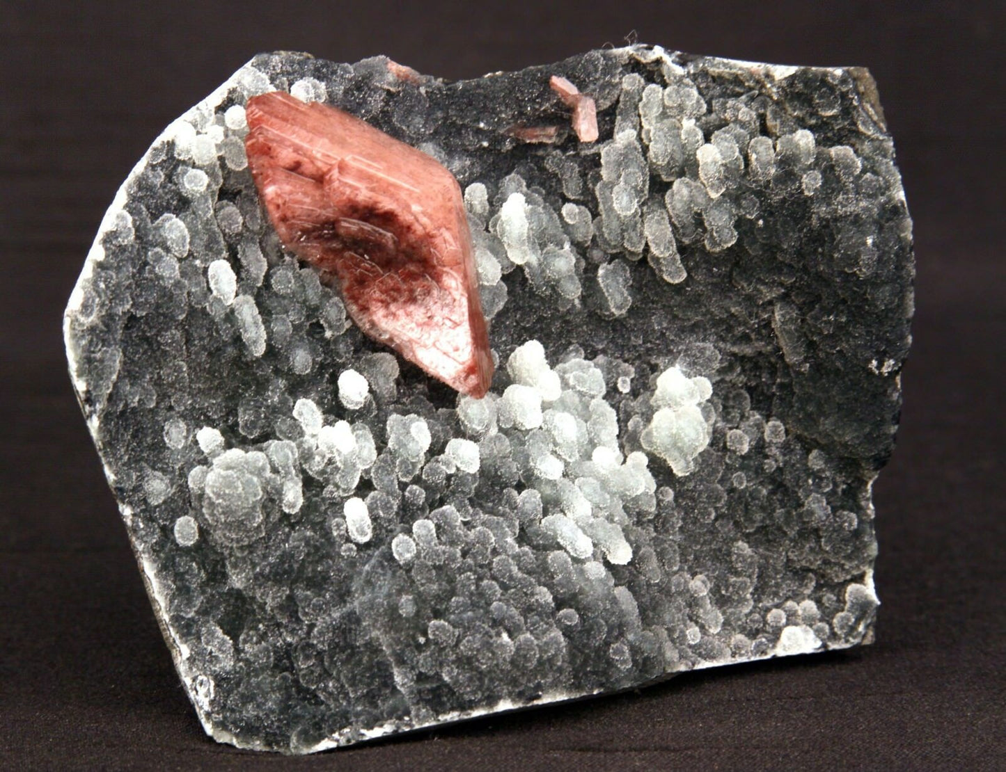 Heulandite Crystal on Stalactite of Chalcedony Natural Minerals Specimen # B 1405