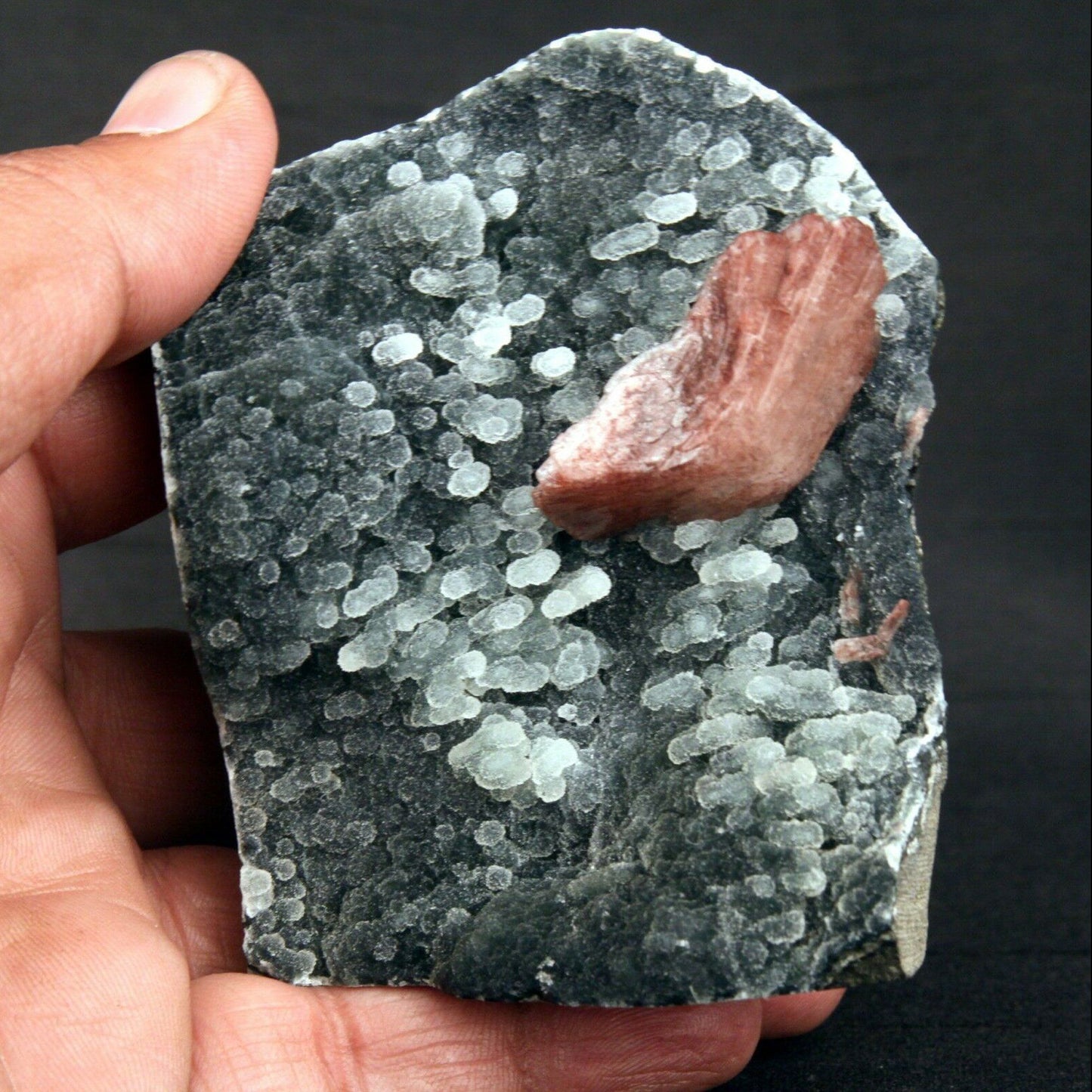 Heulandite Crystal on Stalactite of Chalcedony Natural Minerals Specimen # B 1405