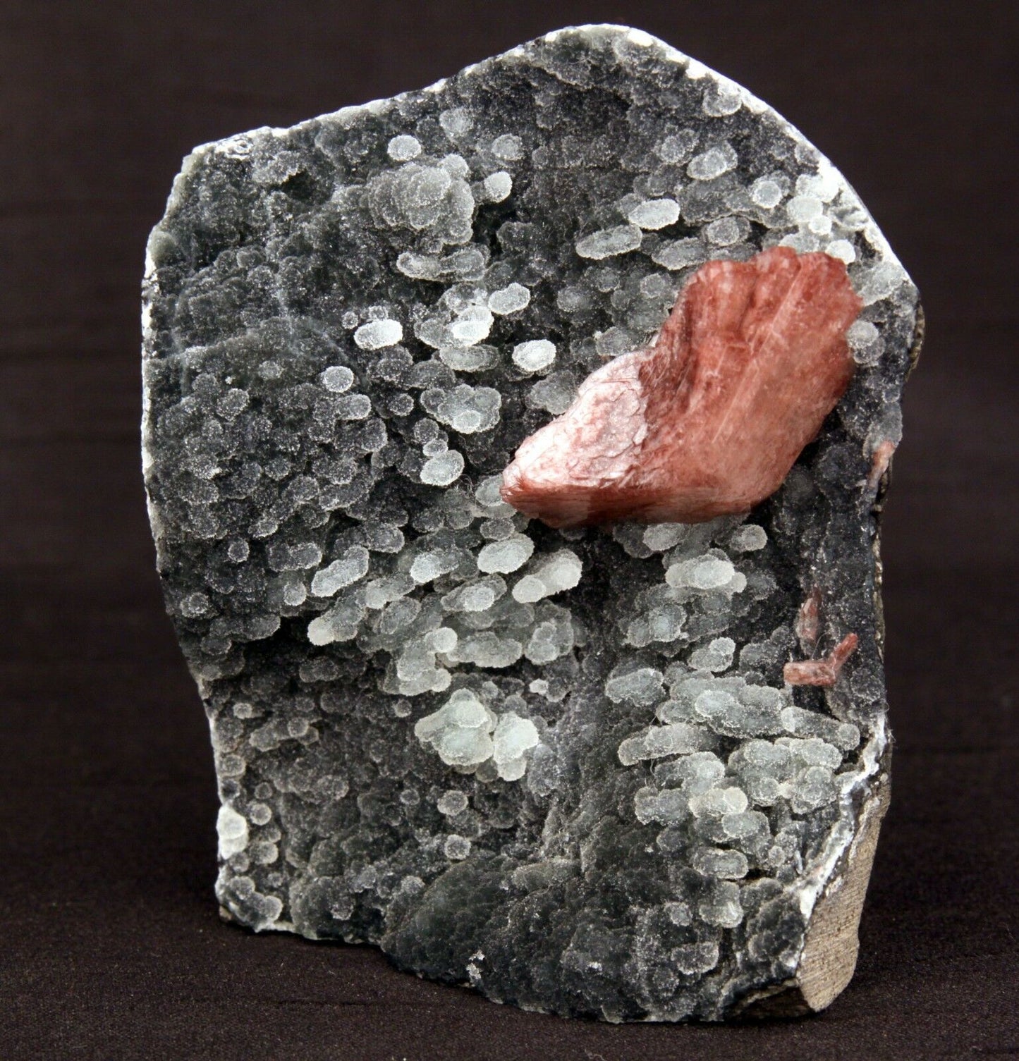 Heulandite Crystal on Stalactite of Chalcedony Natural Minerals Specimen # B 1405