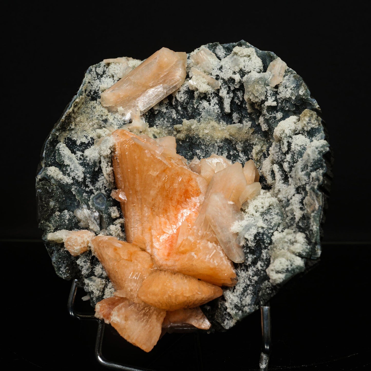 Heulandite with Chalcedony Natural Mineral Specimen # B 6755
