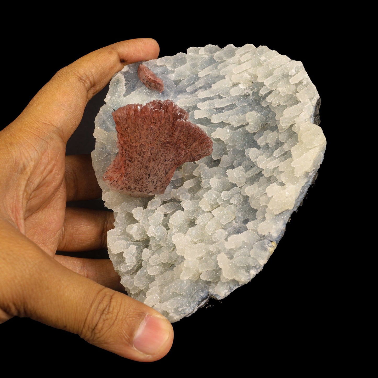 Heulandite With Chalcedony Natural Mineral Specimen # B 6979