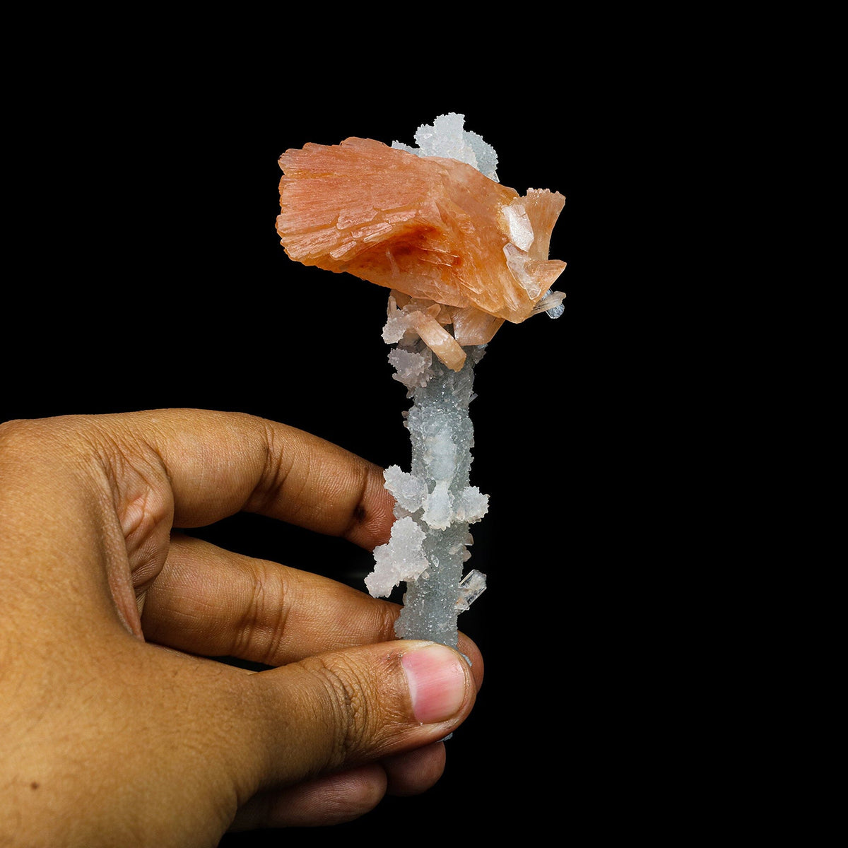 Heulandite with Chalcedony Natural Mineral Specimen #TC24-28