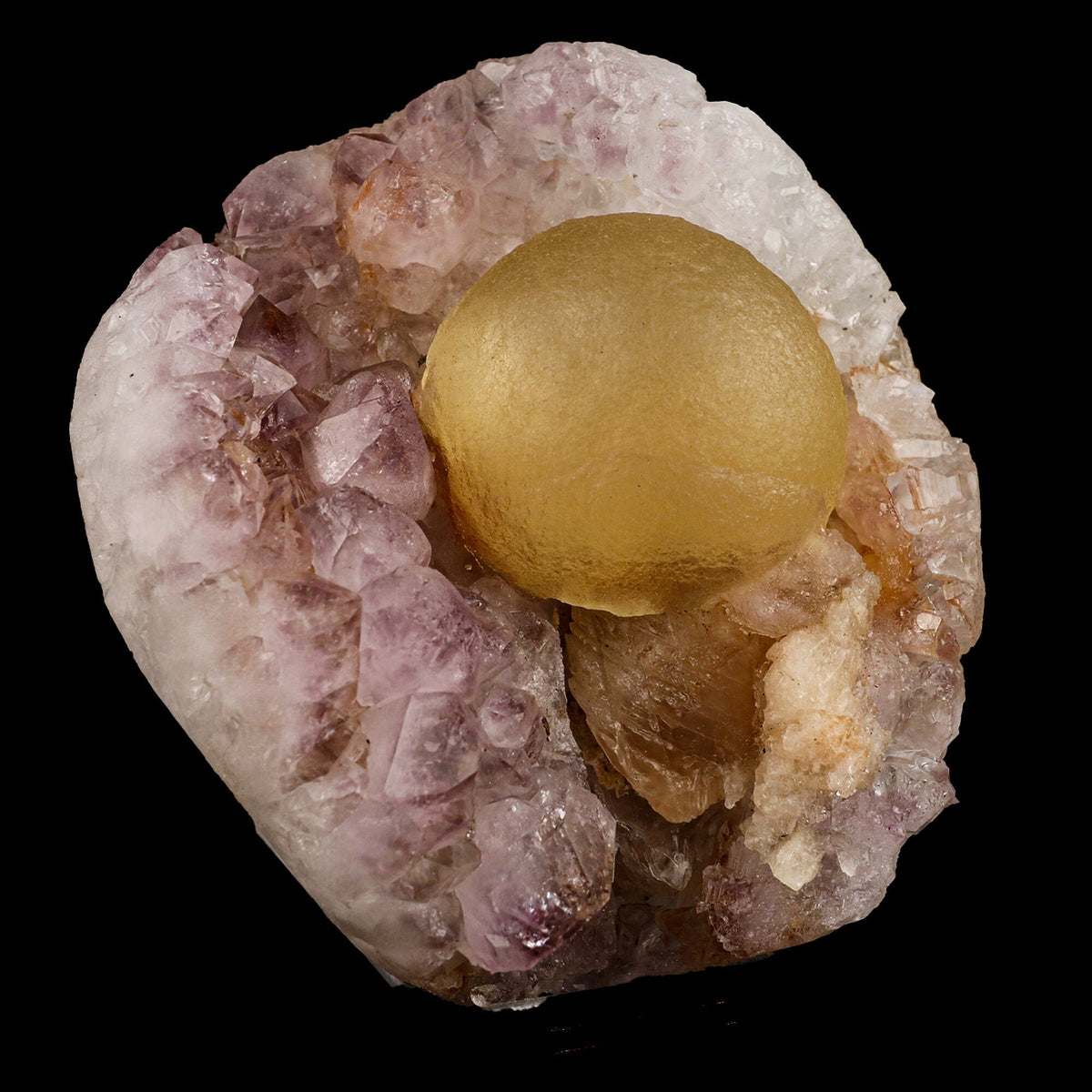 Huge Botryoidal Fluorite on Amethyst, Rare Natural Mineral Specimen # B 6653